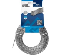 Леска (2.4 мм; 15 м; витой квадрат с сердечником) для триммера vertextools YK-999-2.4-15