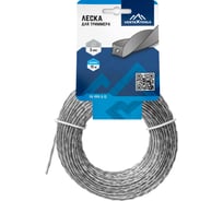 Леска (3 мм; 15 м; витой квадрат с сердечником) для триммера vertextools YK-999-3-15