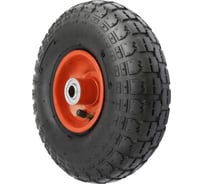 Колесо для тачки/тележки пневматическое 3.50-4, диаметр 260 мм, ось 16 мм, подшипник, PR 1804-16 А5 1008989