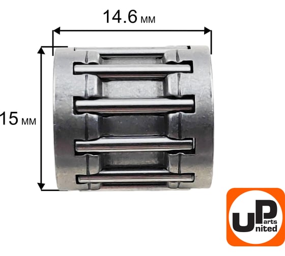 Подшипник игольчатый UNITED PARTS 12x15x14.6 пальца поршня для HUSQVARNA 359/365 (аналог 5032556-01) 90-1160