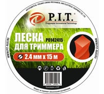 Леска (2.4 мм; 15 м; крученая) для триммера P.I.T. P0142415