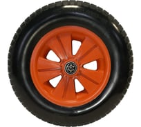 Колесо пенополиуретановое ООО РВ Пласт 3.25/3.00-8, ступица 12 мм 0270