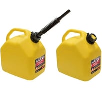 Канистра для топлива Rezer REZOIL LUX 10л, желтая, куб, встроенная лейка 03.011.00044