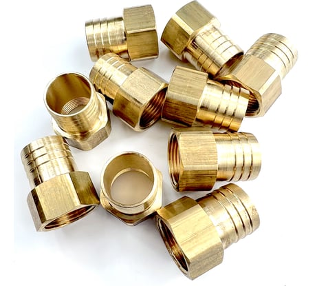 Штуцер для шлангов 10 шт, ВР 3/4" х 25 мм Профитт 9274573