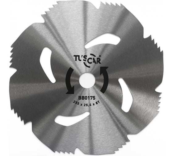 Нож для мотокосы TUSCAR BB0175, Professional, 255x25.4x1.4x8T, Top Grass 1030175712-8-2 1