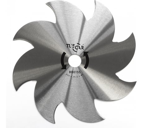 Нож для мотокосы TUSCAR BB0155, Professional, 255x25.4x1.4x8T, Shuriken 1030155712-8-2