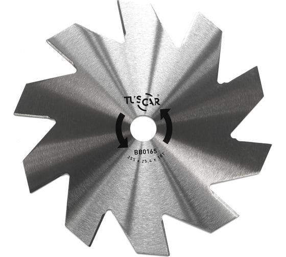 Нож для мотокосы TUSCAR BB0165, Professional, 255x25.4x1.4x10T, Shuriken 1030165712-10-2