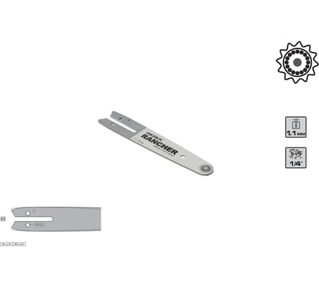 Шина Rezer Rancher 151 L 6 C1 акк. мини-пилы; 1/4-1,1- 6; 36-37зв., 100 шт/кор 04.001.00037