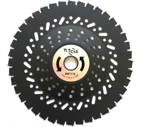 Нож для мотокосы TUSCAR BB1115, Professional, 255x25.4x40P, Grass with roots 1031115112-40-2