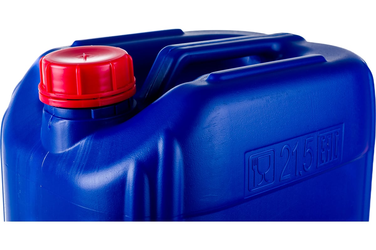 Канистра п/э 21.5 л, синяя, 300х235х390 мм, штабелир. с пробкой UN Тара ...