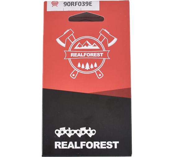 Цепь пильная RealForest Low Profile SuperChisel, шаг 3/8, толщина 1.1мм (0.043), 39 звеньев RealForest 90RFX039E 1