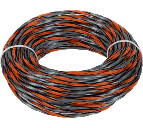 Леска для триммера трехкомпонентная перекрученная Leonord Ураган 3,0 мм х 15 м, квадрат 990650