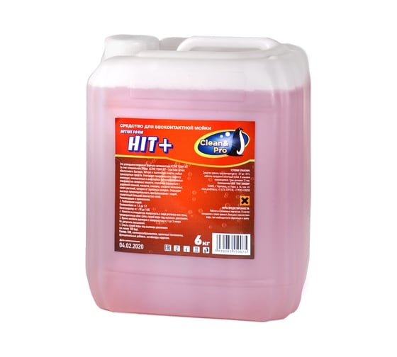Автошампунь для бесконтактной мойки ACTIVE FOAM HIT+ 6 кг Clean&pro 1105