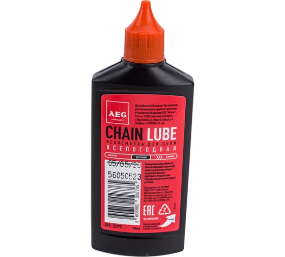Смазка для цепи всепогодная 100 мл	AEG Lubricants 33179