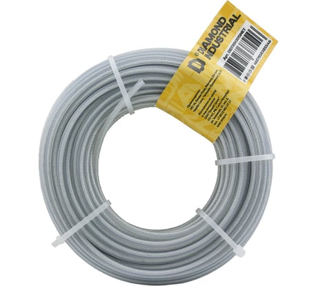 Леска для триммеров 3.0 мм, 15 м, круглая мет.проволока в оболочке Diamond Industrial DIDTRIM3015MET