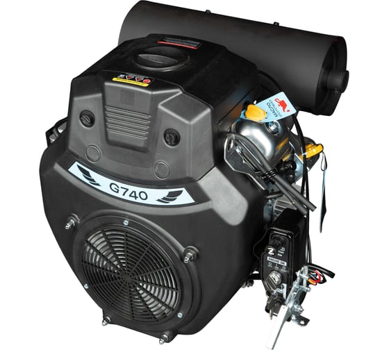 Двигатель бензиновый ООО ТД Гидромаркет Gidro.Market 740 D 30л/с (V-образн,740 см куб,D25 мм, 20A) GMGEn-740D-25