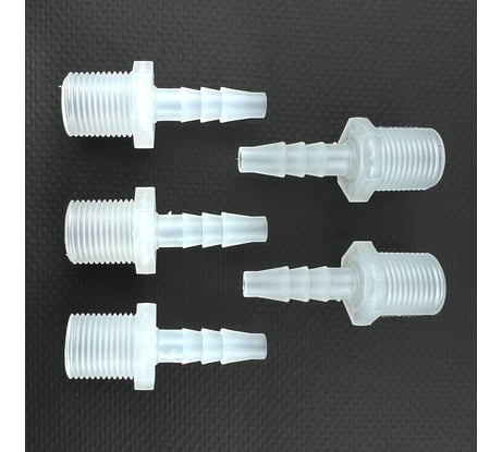 Коннектор Профитт НР 3/8x6 мм, белый, пластик, 5 шт. 0340500-RCS