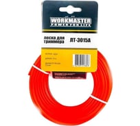 Леска для триммера WorkMaster круг, 3.0 мм, 15 метров, бумажный подвес ЛТ-3015A