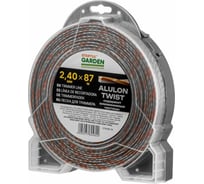 Леская STARTUL ф 2.4 мм х 87 м витой квадрат сеч. ALULON TWIST GARDEN ST6046-24