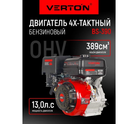 Двигатель GARDEN BS-390 9.5 кВт/13 л. с. VERTON 01.5985.8654