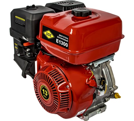 Двигатель бензиновый 4Т E1300-S25 (13 л.с., 389 куб. см, к/л 25 мм, шпонка) DDE 794-678
