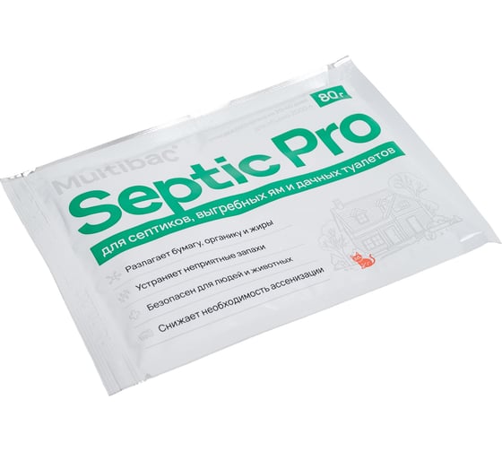 Биоактиватор Терра Экология Septic Pro (упаковка 3 пакета по 80 г) BIO-SPD3