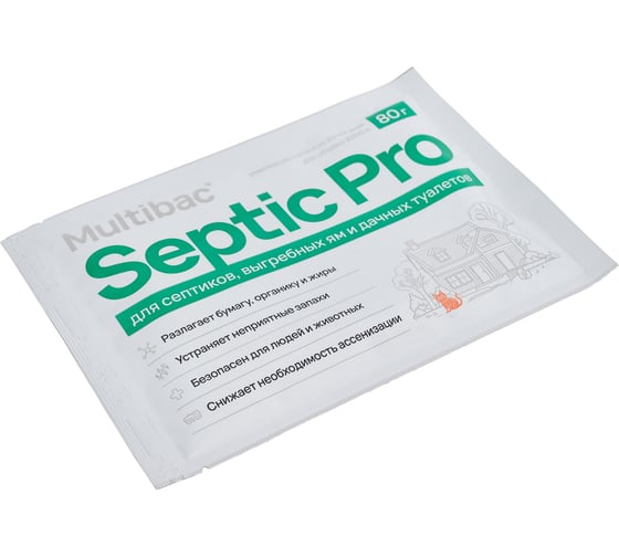 Биоактиватор Терра Экология Septic Pro (упаковка 12 пакетов по 80 г) BIO-SPD12