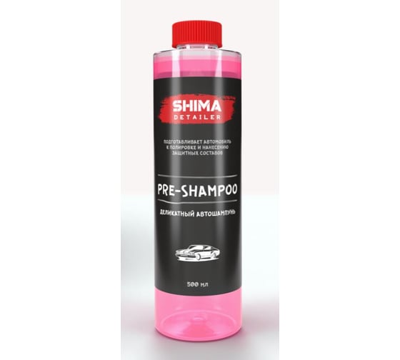 Деликатный автошампунь SHIMA DETAILER "PRE-SHAMPOO" 500 Ml 4610326360496