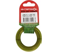 Леска для триммеров Интерскол Звезда с сердечником 2 мм, 15 м 93101.020