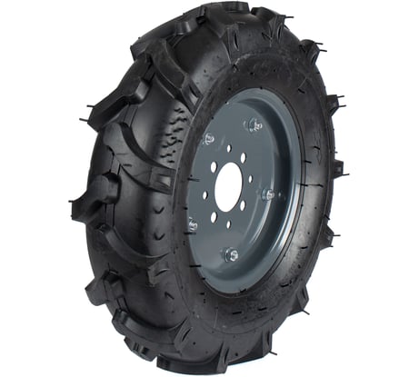 Колесо ПОЛЕСАД к МОТОБЛОКУ 5.00-10, Елочка, диск 4 отверстия (2/36) 023680