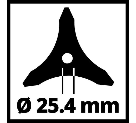Нож для косы трехлопастный Einhell 255х25,4х2,5мм, металлический, для AGILLO 36/255 BL 3405082