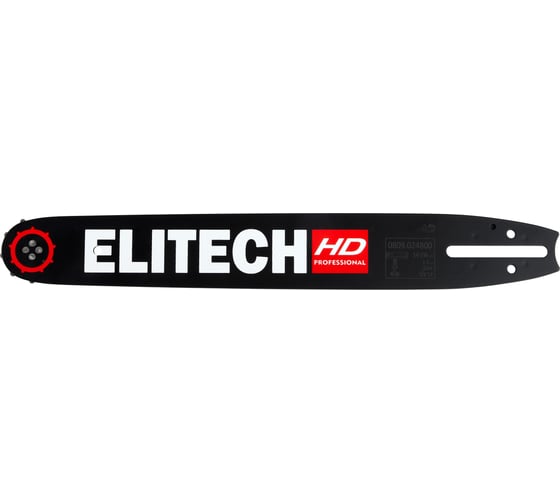 Пильная шина Elitech 14/36 см, шаг-3/8, паз-1.3 мм, 52хв 0809.024800 HD 209354