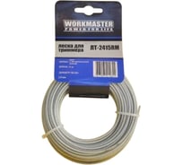 Леска триммерная WorkMaster круг с металлической жилой, 2.4 мм, 15 метров, бумажный подвес ЛТ-2415RM