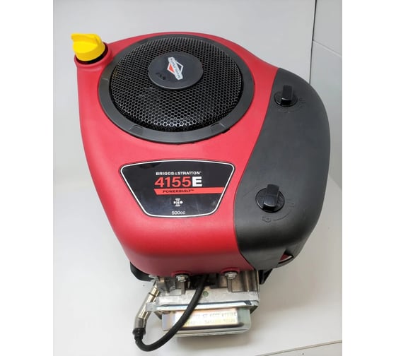 Двигатель Briggs&Stratton Series 4155 Intek Powerbuilt, 15 л.с., верт. вал, лег. маховик, масл. фильтр, D=25.4, 500 куб.см, 31R5070012B5CC0001