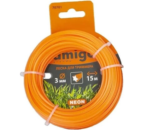 Леска для триммера "Звезда" (3 мм; 15 м) Amigo 70701