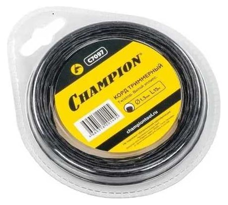 Корд триммерный CHAMPION Ellipse Twist 1.3 мм, 15 м (витой эллипс) C7097
