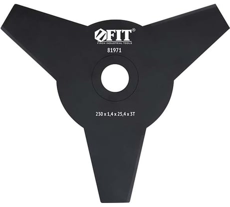 Нож с 2-х сторонними лезвиями (230х25.4 мм; 3Т) для триммера FIT 81971