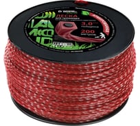 Леска для триммеров 3.0 мм, 200 м, квадрат, армированная графитовым сердечником Diamond Industrial DIDTRIM30200KV