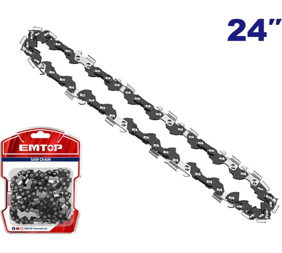 Цепь для пил EMTOP 24", подходит для цепной пилы EGCS24621 ECSL5241