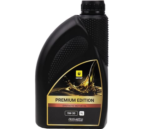 Масло моторное Huter PREMIUM EDITION 5W-30 синтетическое для 4-х тактных двигателей, 1л 900/73/8/1/4