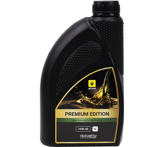 Масло моторное Huter PREMIUM EDITION 10W-40 для 4-тактных двигателей, полусинтетическое, 1 л 900/73/8/1/3
