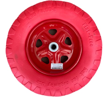 Колесо ПУ литое Variant 4.80/4.00-8, с подшипником 20 мм, для тачки 12110. К99-2Л