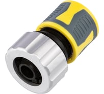 Коннектор ЧЕТЫРЕ СЕЗОНА Профи для шланга, быстросъемный 3/4 с термопластичной резиной и зажимной гайкой из цинка 62-0306-F