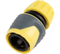 Коннектор ЧЕТЫРЕ СЕЗОНА Профи для шланга, быстросъемный 1/2 с термопластичной резиной 62-0216-F