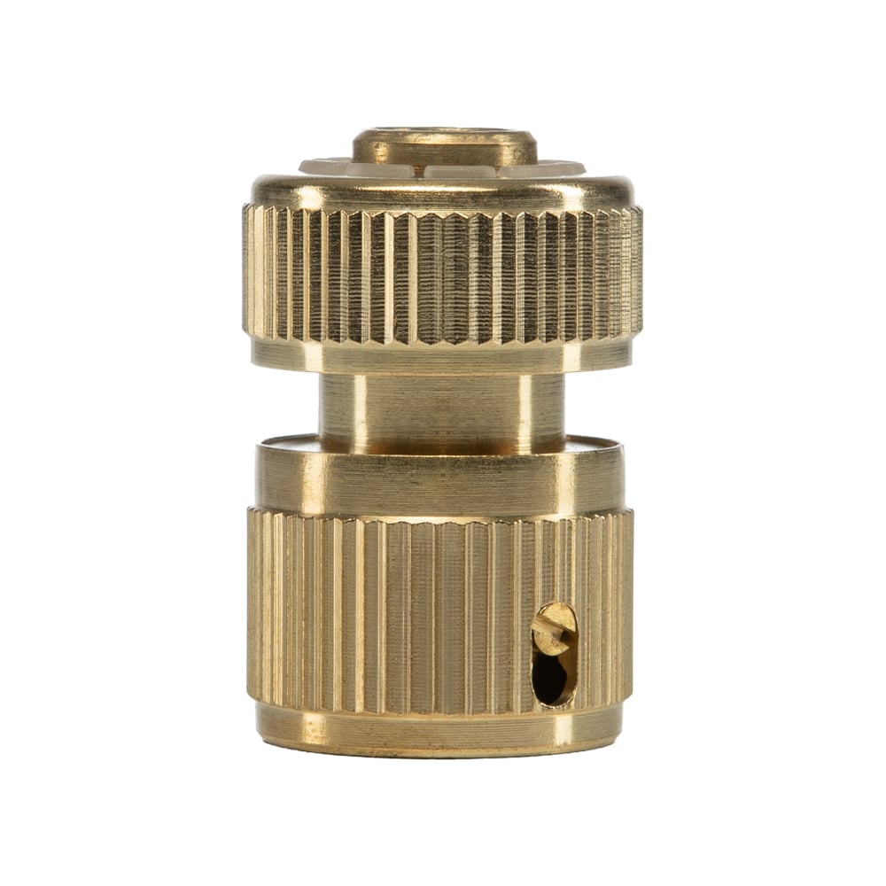 КоннекторЧЕТЫРЕСЕЗОНАдляшлангалатунный,быстросъемный,1/2Профи62-0309-F