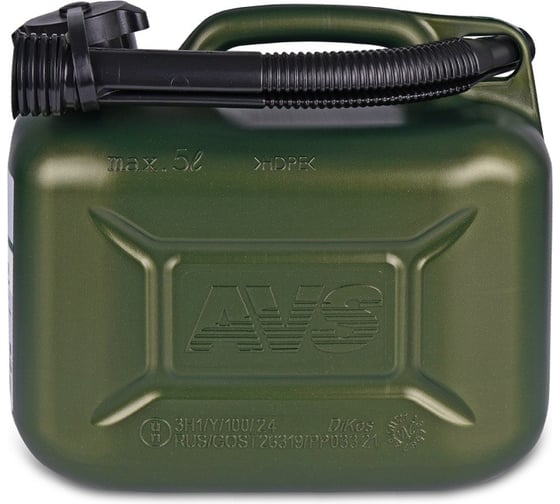 Канистра топливная AVS пластик, 5л, темно-зелёная TPK-Z 05 A78492S