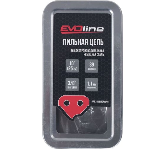 Цепь пильная EVOline CNG LP 39 звеньев, 3/8, 1.1 мм, 10 393811CNGEVO