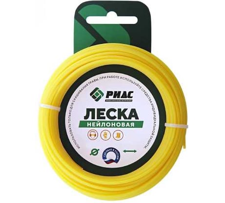 Леска для триммера РИДС сечение "Звезда" d=2,4 мм, L=300 м. RSZVK24256