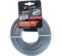 Набор лесок для триммера VEBEX круг со стержнем, 4,0x15м, 3 шт. АГ215740