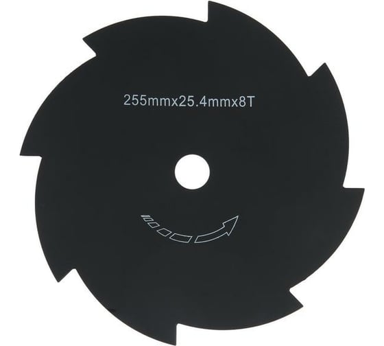 Нож (255х25.4х1.4 мм; 8 зубьев) для триммера ТУНДРА 6910124